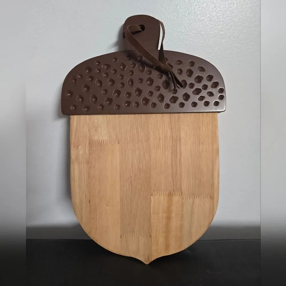 Homespun Harvest Acorn Wall Décor, 13" Rustic Fall Wooden Wall Accent, New